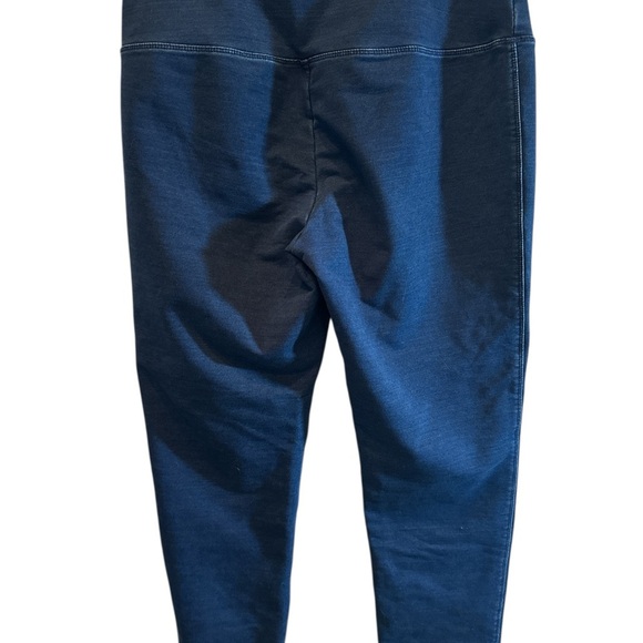 Chicos Zenergy Blue Cotton Blend Knit Basic Legging High Rise Size 1 M 8/10 - Picture 2 of 5